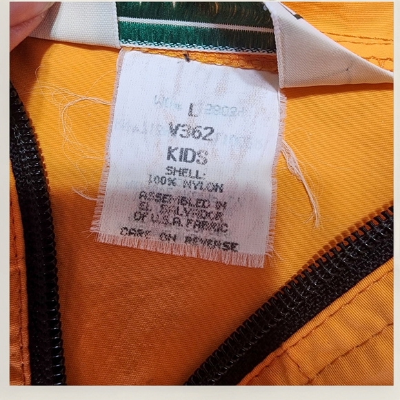 Vintage L.L. Bean Kids Anorak Pullover Jacket | Size L (Fits Women's M) | Orange - Picture 4 of 11